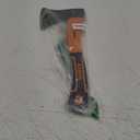 KSEIBI Wood Axe, Small Outdoor Camp Hatchet for Splitting and Kindling Wood, Forged Steel Blade with Anti-Slip and Shock Reduction Handle Great Throwing Axes and Hatchets (Modern)