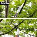 4.6-10 Ft Tree Trimmers Long Handle Pruner with Long Reach Pole Saw, Extendable Tree Pruner Cut and Hold Pruning Trimmer, Telescoping Fruit Picker Pole Tools for Branches Bypass Lopper