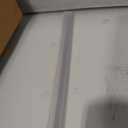 Frameless Shower Door Bottom Seal Shower Sweep with Drip Rail for 3/16 Inch Glass,36 Inch Long, Vinyl, Clear