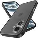 Gatita for iPhone 16 Plus Case Black, Sturdy Matte Frosted Translucent Minimalist Protective Phone Case with Slick Substantial Protective Plastic Cover for iPhone 16 Plus - Frosted Black