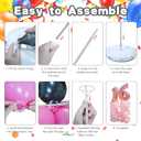 4 Sets Metal Balloon Stand, Balloon Arch Kit of 4, 7 Feet Adjustable, Durable, Ideal for General Celebrations, Children, Unisex, Christmas, Event Planners, Party Organizers, 84 Inches