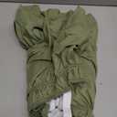 Wrap Around Dust Ruffle Bed Skirt - Sage Green - for Queen Size Beds with 12 Inch Drop - Elastic Strap - Adjustable Pleated Bedskirt with Brushed Fabric and Wrinkle Free - For Women, Men, Kids & Teens