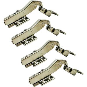 LIKERAINY 45 Degree Hinge  35mm with Hydraulic Damper for Special Corner Door Soft Closing Hinges for Cabinet Cupboard Wardrobe Folding Angular Doors Pack of 4