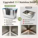 304 Stainless Steel Litter Box for Cats