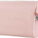 Tiny Twinkle Waterproof Travel Toiletry & Makeup Bag Organizer | Makeup Pouch with Multiple Compartments & Snap Handle for Travel | Gift for Teen Girls and Women (Rose)