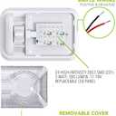 2 Pack 12V RV Ceiling Dome Light RV Interior Lighting for Trailer Camper with Switch, Single Dome 300LM (Natural White 4000-4500K, 2-Pack)