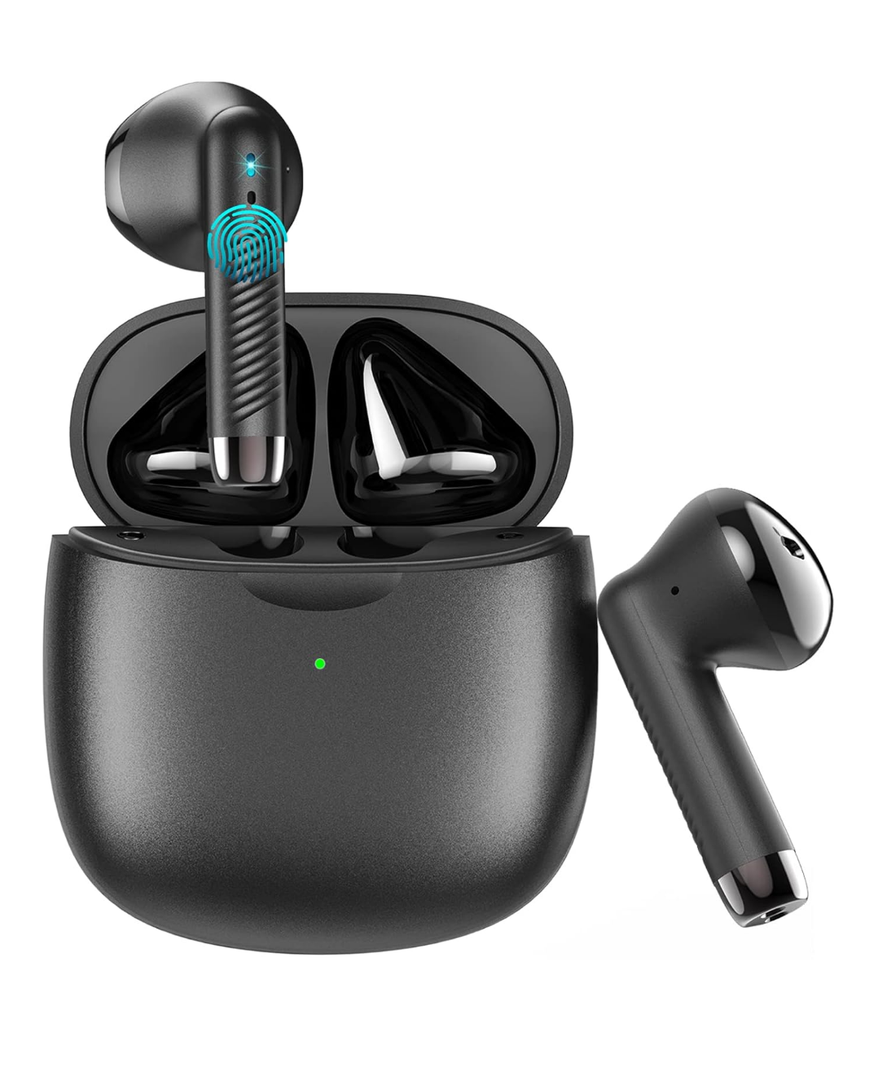 Wireless Earbuds, Bluetooth 5.3 Earbuds Stereo Bass, Bluetooth Headphones in Ear Noise Cancelling Mic, Earphones IP7 Waterproof Sports,USB C Mini Charging Case Ear Buds for Android iOS
