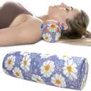 wxmbdzq Neck Roll Pillow for Sleeping, Ergonomic Cylinder Tube Pillows for Cervical Spine and Neck Support, Versatile Roll Pillow for Bed, Office, and Travel, Memory Foam Bolster with Washable Cover