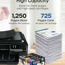 920XL 920 XL Ink Cartridges for HP920 for HP920XL |High Yield | Compatible with Officejet 6500A 6000 6500 7000 7500 7500A Printer (1 Black, 1 Cyan,1 Magenta,1 Yellow, 4-Pack)