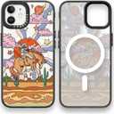 Magnetic for iPhone 11 Magsafe Case Cute Aesthetic - Durable Fashion Funny Phone Case - Girly Cowboy Pattern Print Cover Design for iPhone 11 6.1" Black