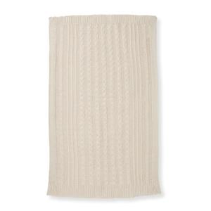 Burt's Bees Baby Infant Blanket, Cable Knit, Made with 100% Soft Breathable Organic Cotton, Nursing Blankets, Machine Wash Baby Newborn Essentials, Size 30 x 40 Inch (Oat)