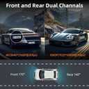 Dash Cam Front and Rear, Ecomoment 4K+1080P Dual Dash Camera for Cars, Built-in WiFi GPS Dashboard Camera, 2.4" IPS Screen Dashcam, 170 Wide, Night Vision, WDR, G-Sensor, 32GB SD Card Included