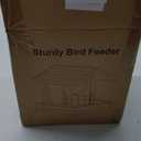 MIXXIDEA Wooden Deck Bird Feeder for Railing, Balcony Deck Bird Feeders for Outside, Sturdy Birds Feeder for Attracting Wild Birds (1pack)