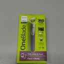Philips Norelco for Face + Body, Electric Beard Trimmer, Shaver and Groomer, 5in1 Adjustable Comb, 1x Body Kit, Model QP2834/70, Black/Lime Green, OneBlade 360 Face + Body