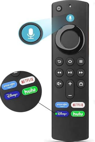 New Voice Remote Control Replacement, Remote Control for Amazon FireStick 3rd Gen, Stick/ 4K Max, Lite, Fire TV Cube & Cube Max, Cube(1st Gen & 3nd Gen), 3rd Gen Pendant, for AMZ FireSmart TVs