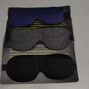 LKY DIGITAL Sleep Mask for Side Sleeper 3 Pack, Blackout 3D Eye Mask for Sleeping, Night Blindfold for Men Women (Gray & Blue & Black)