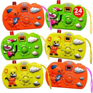 ArtCreativity Kids Camera Toy Set with Images in Viewfinder (24PCs)  Party Favors for Toddlers, Goodie Bags Stuffers for Kids, 3 Colors