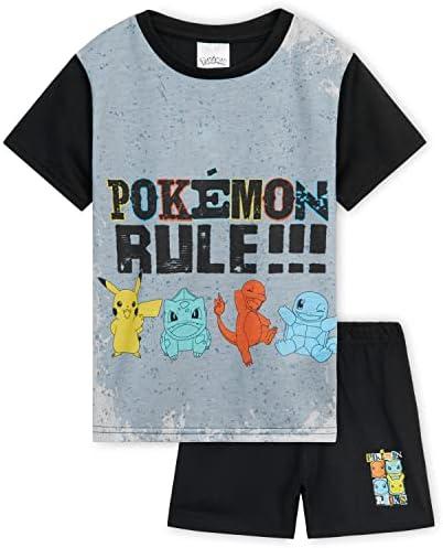 Pokemon Boys Pyjamas for Kids and Teenagers T-Shirt and Shorts Summer PJs Gifts for Boys 16 /UK 13-14Y