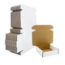 5x5x1.5 inch White Shipping Boxes 50 Pack, Small Corrugated Cardboard Mailer Boxes Bulk for Packaging Business Mailing Gift，Mini Mailer Boxes for Packaging Supplies Business Present