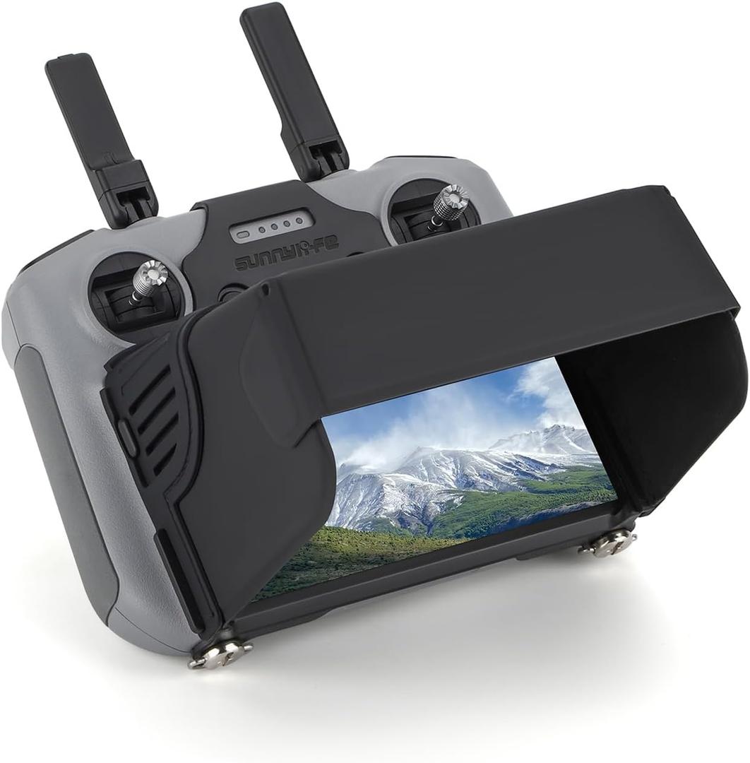 Sun Hood Sunshade Cover for DJI Mini 5 Pro/4 Pro/Air 3 RC 2 Remote Controller Accessories, Anti-Glare Foldable Drone Controller Sun Hood Protective Cover