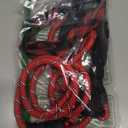 Ladoogo Reflective Dog Collar Padded with Soft Neoprene Breathable Adjustable Nylon Dog Collars for Small Medium Large Dogs (X-Small (Pack of 1), Red Plaid Collar+Leash)