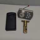 Kwikset Powerbolt 240 5-Button Keypad Satin Nickel Traditional Electronic Deadbolt Door Lock, Featuring Convenient Keyless Entry, Customizable User Codes and Auto-Locking