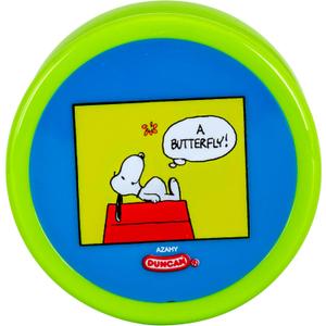 Duncan Toys Butterfly Yo-Yo, x Peanuts, Beginner Yo-Yo with String, Steel Axle and Plastic Body, Snoopy Butterfly (Green/Blue)