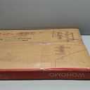 WOHOMO Folding Desk, 31.5" Small Desk for Small Spaces, Easy Assemble Foldable Computer Desk for Laptop, Mini Portable Working Table Narrow Wooden Writing Workstation for Home Office, White