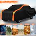 Truck Cover for 2009-2025 Dodge Ram 1500 Crew Cab Short Bed, Multi-Layer Pickup Covers Waterproof All Weather with Zipper Door, Sun Rain Dust Snow Protection