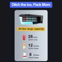 Car Refrigerator for Tesla Model Y 12V Fridge Cooler 21QT(20L) Car Freezer, 21 quarts