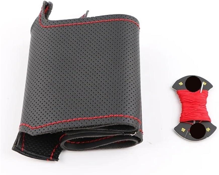 Steering Wheel Cover Car Steering Wheel Cover for S1 8X S3 8V for Sportback S4 B8 for Avant S6 C7 S5 8T S7 G8 Rs Q3 8U Sq5 8R (Red thread)