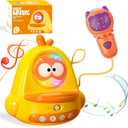 Easter Basket Stuffers for Kids, Easter Toys Mini Karaoke Machine Chick Gifts for Kids 3+, LED Portable Bluetooth Speaker with a Microphone for Toddlers Boys Girls
