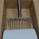 Cat Litter Scoop, Metal Scooper, Deep Shovel, Ergonomic Handle, Kitten Poop Sifting, Durable, Heavy Duty Speed Sifter, for Litter Box Silvery-Gray