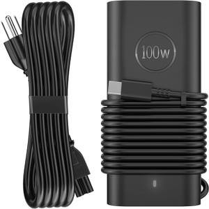 FUNNYERA 100W USB-C Laptop Charger Compatible with Dell XPS 15 9520/9510/9500, Latitude 9440/7340/7640/5440/5540, Inspiron 14 Plus 7430 Type C Power Cord Ac Adapter