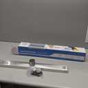 SaniteModar 24 inch Linear Shower Drain with Removable Square Hole Panel by Using Brushed 304 Stainless Steel Process, Linear Drain Equipped with Adjustable Feet and Hair Strainer