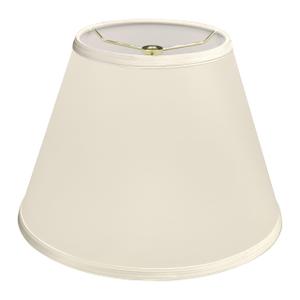 Aspen Creative 32188A Transitional Empire Shape Spider Construction Lamp Shade, White, 7" Top x 13" Bottom x 9-1/2" Slant Height