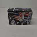 PPQ Solar Flag Pole Light,New 7 LED Bright Solar Powered Spotlight 18H/7W Outdoor Waterproof, Fits 1.6"-3.2" Flagpoles & Inground & Wall, Dusk to Dawn Auto On/Off(6000K White)