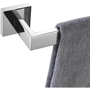 KOKOSIRI 32-Inch Single Towel Bar, Bathroom Kitchen Towel Holder, Wall Mounted SUS304 Stainless Steel Towel Rack, Polished Chrome, B4003CH-L32