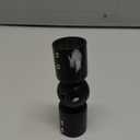 1" Window Corner Curtain Rod Connector 1 pcs Black, Adjustable Curtains Pole Hinged Elbow Rods Extender for Bay Window Curtain Rods or Corner Drapery Blinds Rods