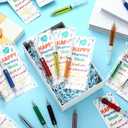 48 Set National Pharmacy Week Gifts Retractable Syringe Pens with Thank You Card Pharmacy Appreciation Gifts for Nursing School Medical Assistant Pharmacist Supplies