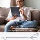 Temdan for Travel Essentials,3 in 2 USB C Cable for Apple Watch Charger/for iPhone 17 Charger,Multi Charging Cable Cord,Vacation Camping Essentials,Portable Designed for iWatch &for iPhone 16-12-4FT (Grey)