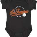 Retro Vintage Style Kid's Bodysuit for Baseball Fans