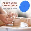 5 x Pottery Head Bat Mate - 12" Universal Pad for Pottery Bats for Better Stability - Anti-Slip Mat with Pin Holes for Pottery Wheel Bats - Ceramic & Pottery Tools for Trimming - Clay Sculpting Tools