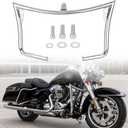 Front Engine Guard Highway Crash Bar Harley Touring 1997-2008 Electra Glide Ultra Classic Road King Road Glide Street Glide Motorcycle Thick Crash Bars (Chrome)