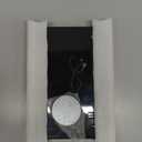 HIEEY 3 Way Mirror for Hair Cutting with LED,360 Trifold with Height Adjustable Telescoping Hooks,and 5X Magnification,for Makeup and Styling (Black)