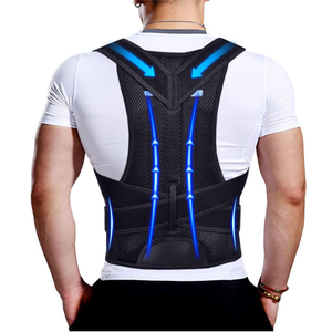 Back Brace Posture Corrector for Men & Women, Upgraded Full Back Support with Adjustable Shoulder Straightener and Waist Support Straps, Breathable Back Brace for Office Work, Long Sitting & Daily Wear, Comfortable Posture Support for Upper & Lower B