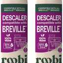 Breville Compatible Descaling Solution. Specially Formulated to Clean & Descale your Breville Espresso Machine. 2 Uses per Bottle, 2 Pack. Eco-Friendly Carbon Neutral Descaler Kit.