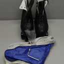 Skates Women's Men's High Top Black PU Leather Classic Double Row Adjustable Outdoor Indoor Quad Skates and Roller Derby