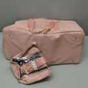 Duffle Bag for Travel, Weekender Bag with Shoe Compartment, Carry On Overnight Bag for Women with Toiletry Bag Duffel Bags with Wet Pocket for Gym Hospital Bags for Labor and Delivery Pink