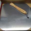 Chef Pomodoro Aluminum Metal Pizza Peel with Foldable Wood Handle for Easy Storage, Pizza Spatula, Gourmet Luxury Pizza Paddle for Baking Homemade Pizza Bread (18" x 20")